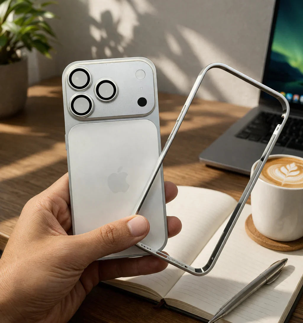 Metal Bumper Converter Case to iPhone 17 pro and 17 pro max